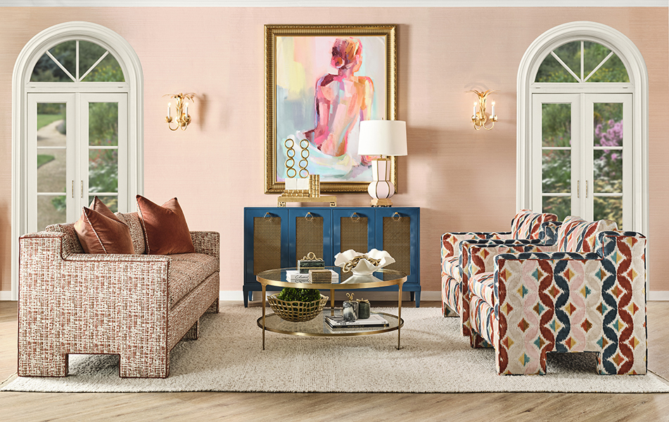 Marcella Ashford Harrington Stacey Reseda Luxurious Designer Showroom Furniture Custom Upholstery